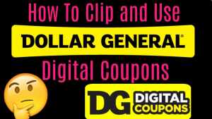 Dollar General Digital Coupons